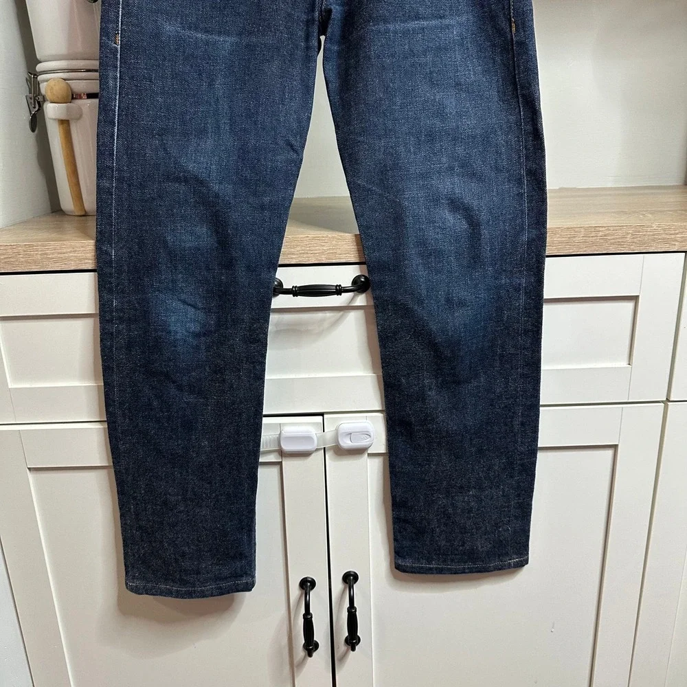Naked & Famous Weird Guy Selvedge Jeans Mens 29x27 Stretch Dark Wash Button Fly